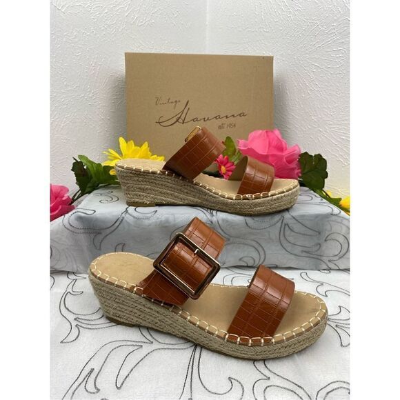 Vintage Havana/Robin Wedge Sandals Size 10 - Picture 4 of 8